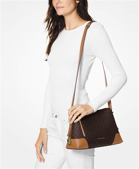 Michael Kors Crosby Signature Messenger Shoulder Bag 